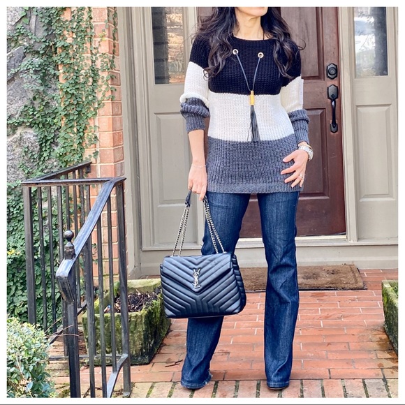 ✨LAST ONE ✨ITALY✨Color block knit sweater - Picture 8 of 8